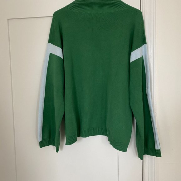 La Ligne for Target Green Mock Turtleneck Sweater - Picture 2 of 4